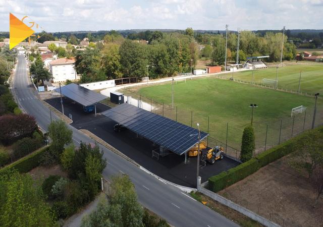 Ombrière pris d'en haut à st-Médard-de Guizières